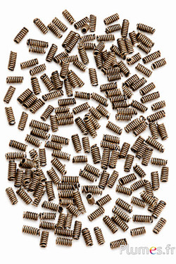 Molle metalliche - lung. 8 mm, foro 2 mm - rame